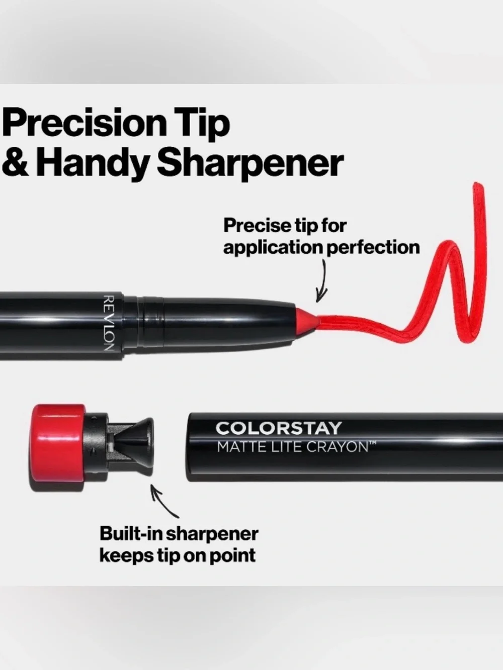 💞 New Revlon ColorStay Matte Lite Crayon Lipstick in Clear The Air